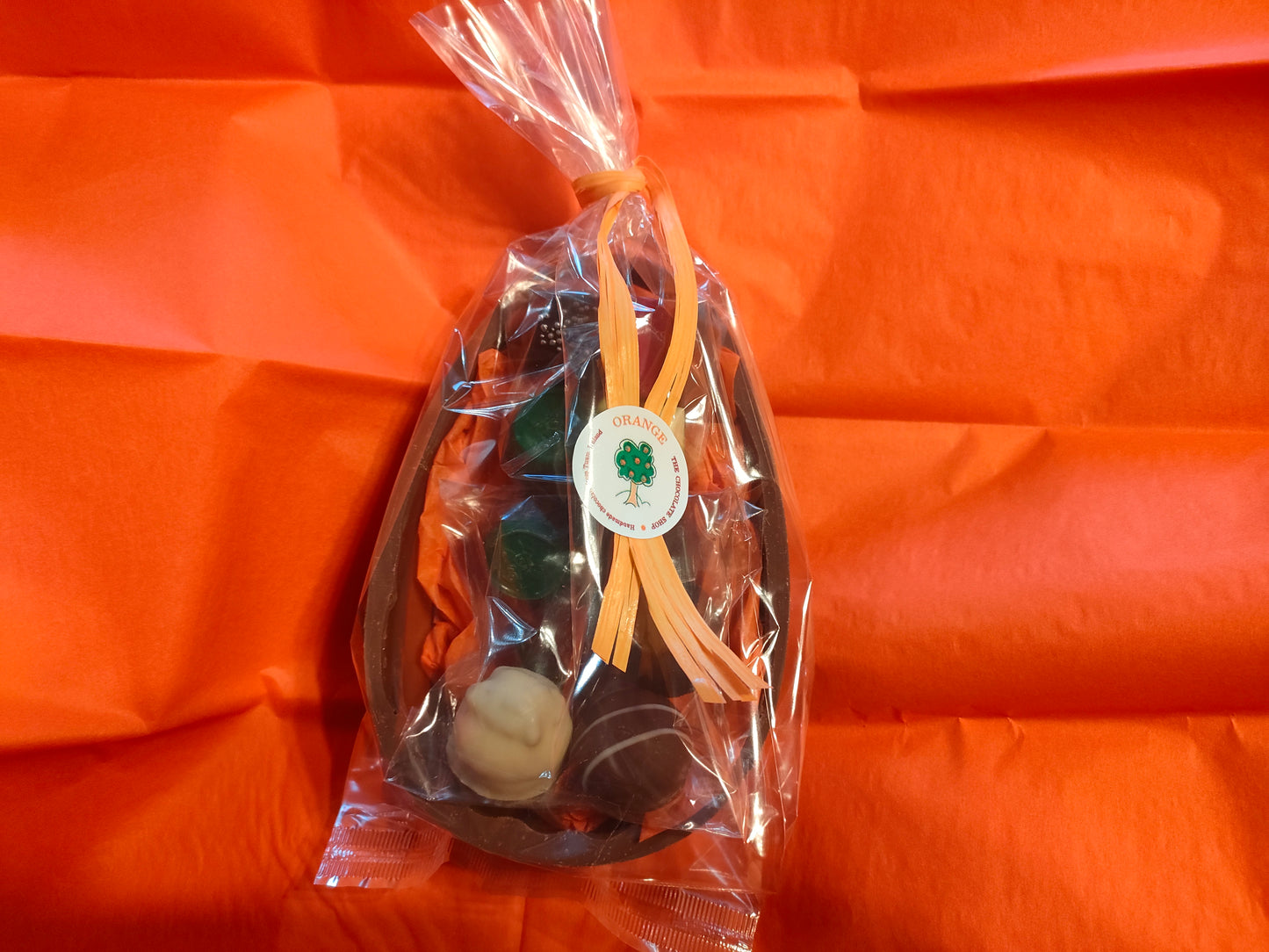 Half Egg filled with Handmade Chocolates