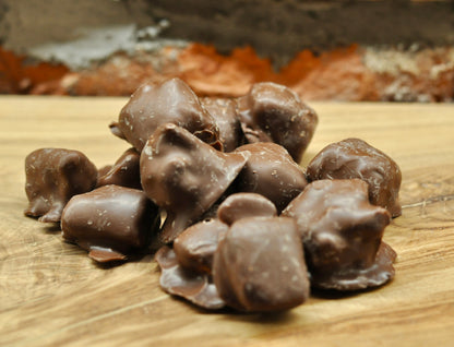 Honeycomb chunks enrobed in chocolate